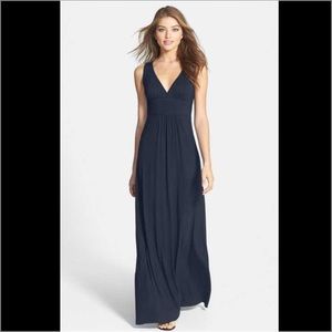 Merona navy blue maxi dress